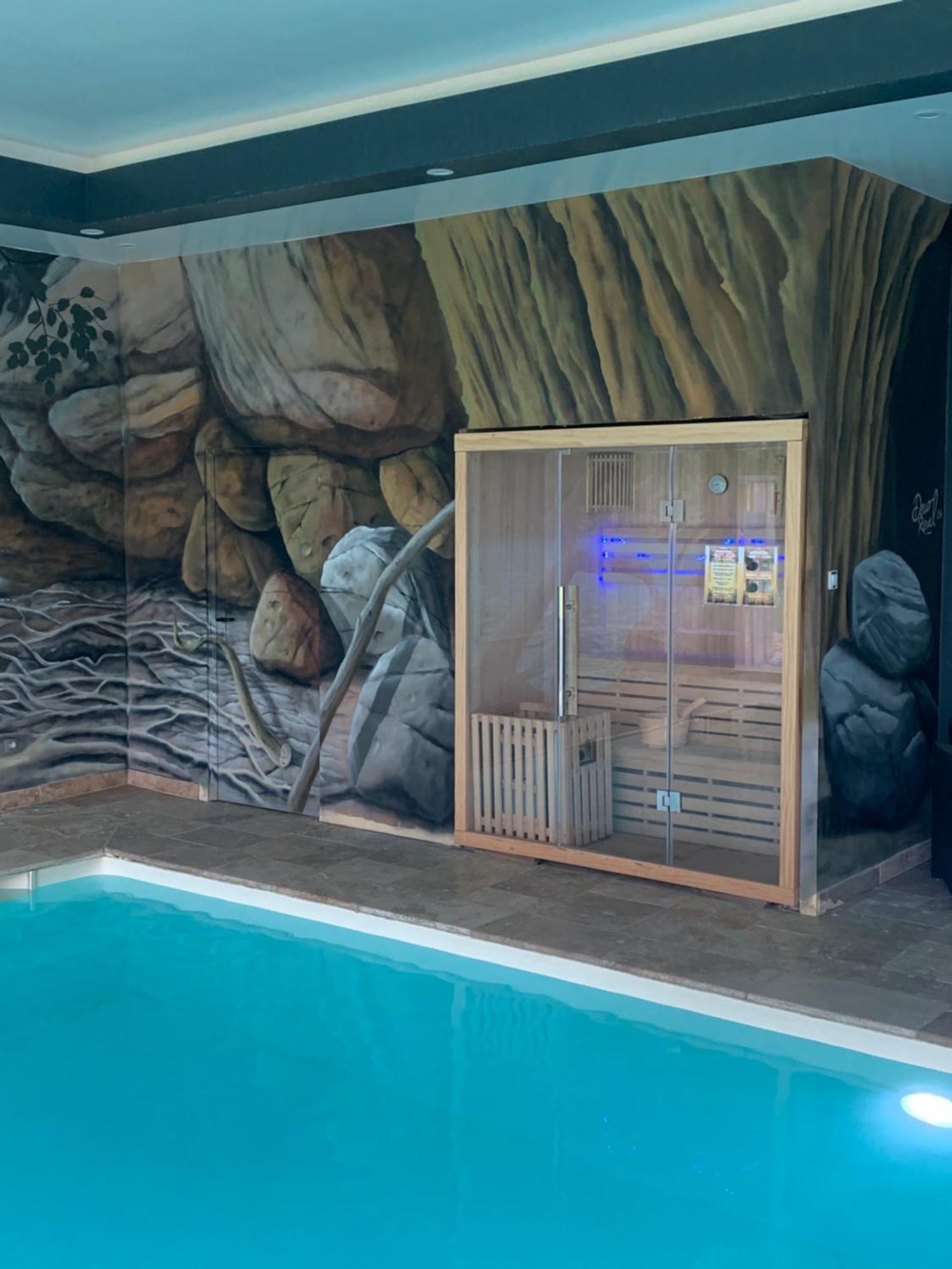 Cottage Piscine Interieure31Degres Zoo La Fleche24H Du Mans Clermont-Creans 外观 照片