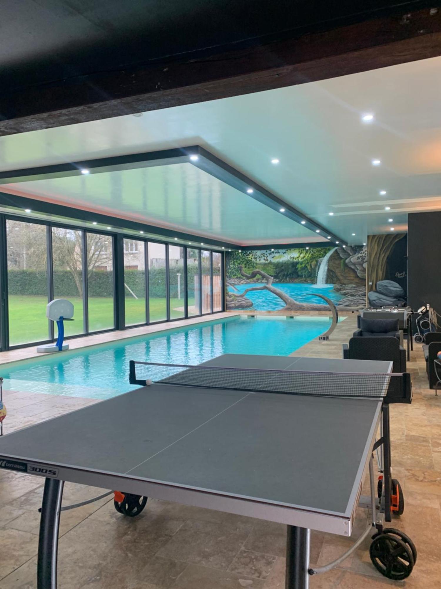 Cottage Piscine Interieure31Degres Zoo La Fleche24H Du Mans Clermont-Creans 外观 照片